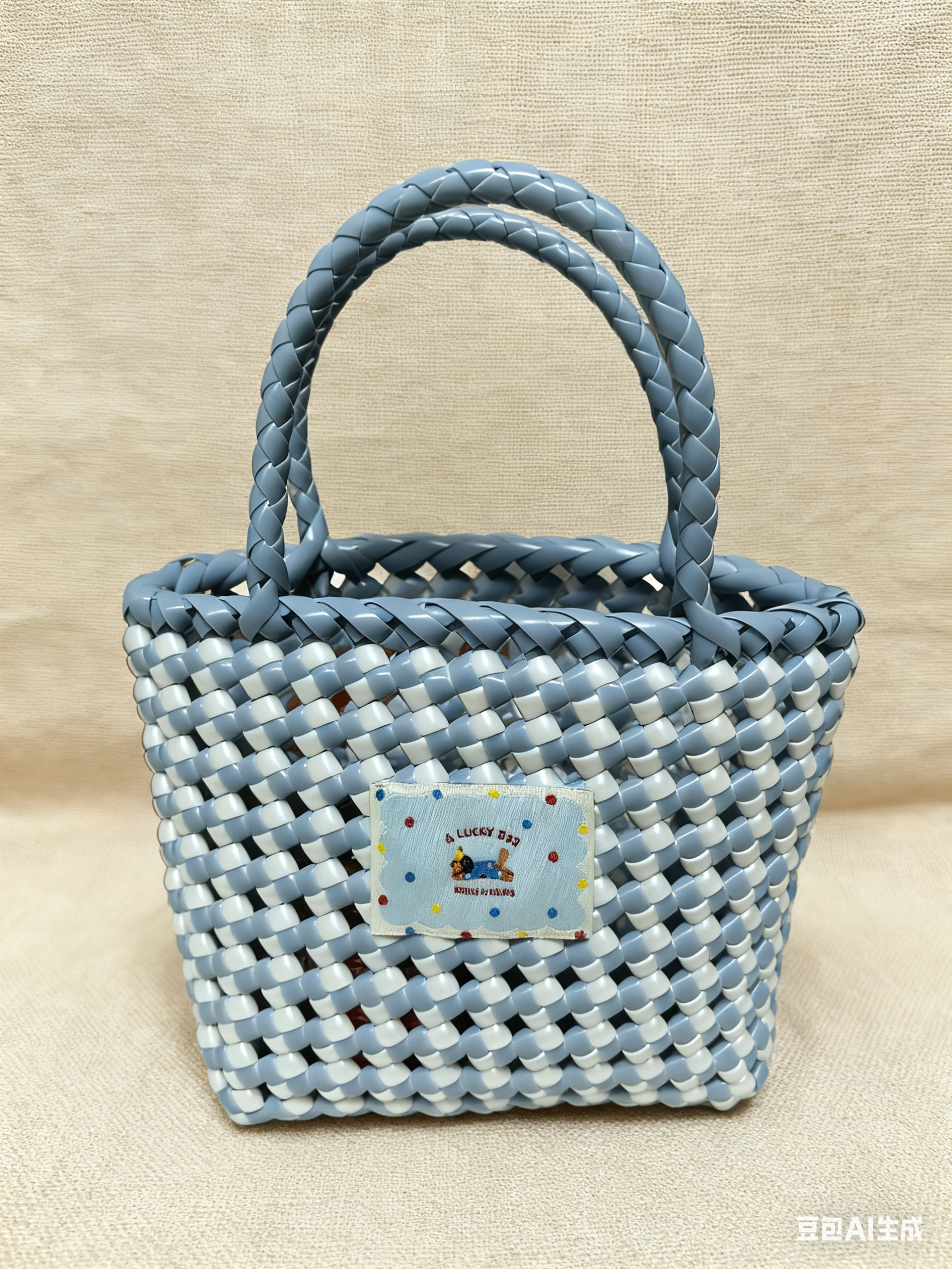 Sky Clouds Handmade Rattan Bag